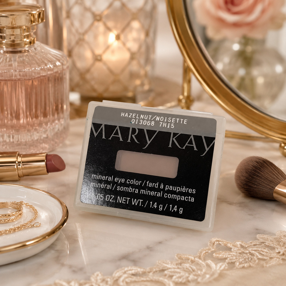 Vintage NEW Mary Kay Mineral Eye Color Hazelnut Matte Neutral Brown Eyeshadow